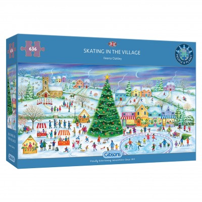 Puzzle Gibsons-G4060 Patinage dans le Village