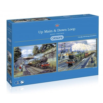 Gibsons-G5049 2 Puzzles - Up Main & Down Loop