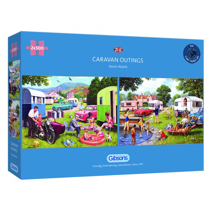 Puzzle  Gibsons-G5057 Caravan Outing (2x500 Pièces)