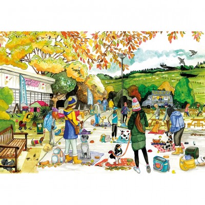 Gibsons-G5065 4 Puzzles - La Vie d'un Chien