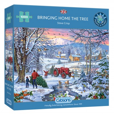 Puzzle Gibsons-G6352 Ramener le Sapin à la Maison