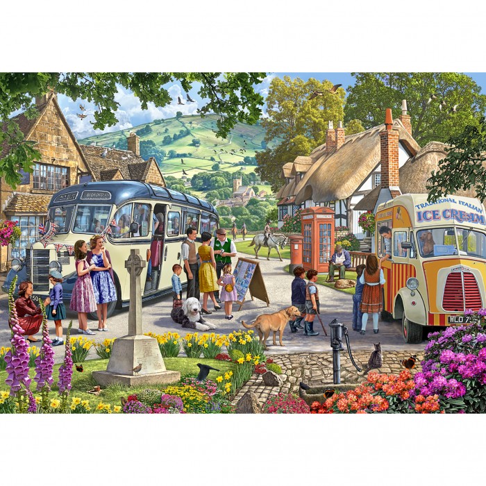 Puzzle Gibsons-G6353 Monter dans le Bus