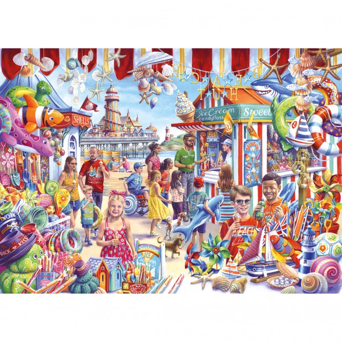 Puzzle  Gibsons-G6358 Souvenirs de Mer