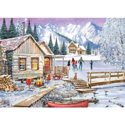 Puzzle Gibsons-G6382 L'hiver au chalet