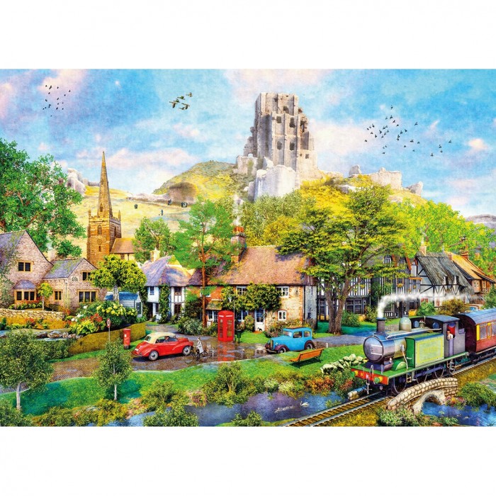 Puzzle  Gibsons-G6394 En Dessous Du Château De Corfe