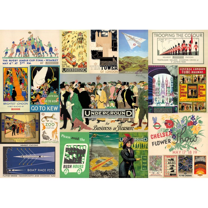 Puzzle  Gibsons-G7109 Affiches Tfl Heritage