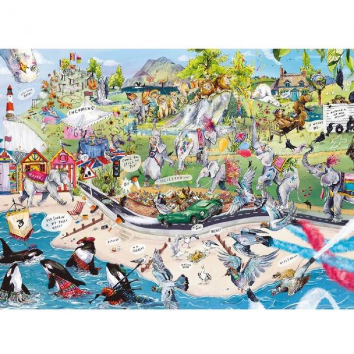 Puzzle  Gibsons-G7138 Troupeaux en Folie