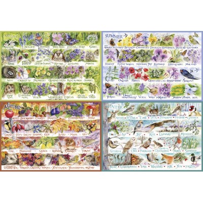 Puzzle Gibsons-G8014 Woodland Seasons