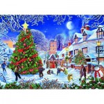 Puzzle   Pièces XXL - Steve Crisp - The Village Christmas Tree