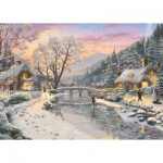Puzzle   Thomas Kinkade - Winter Evening Dusk