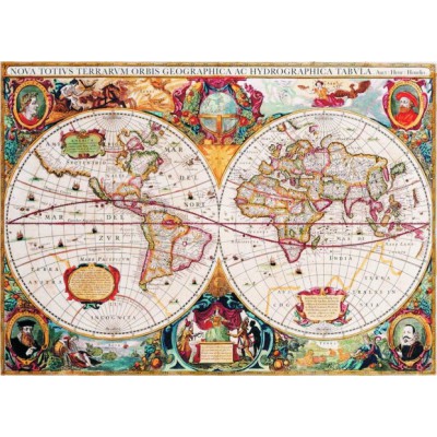 Puzzle Gold-Puzzle-60096 Vieille Carte du Monde