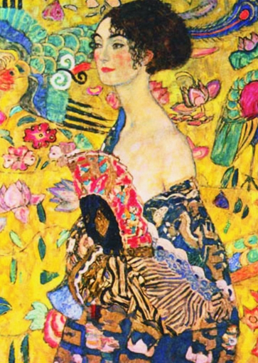 Puzzle Gold-Puzzle-60522 Klimt Gustav : La Dame à l'Eventail