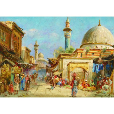 Puzzle Gold-Puzzle-60744 Carl Wuttke : Orientalist Street View