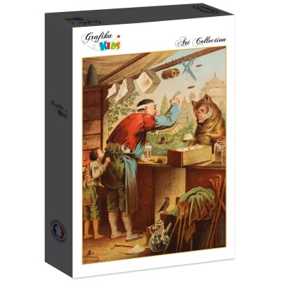 Puzzle Grafika-F-30870 Carl Offterdinger : Le Loup et les sept Chevreaux