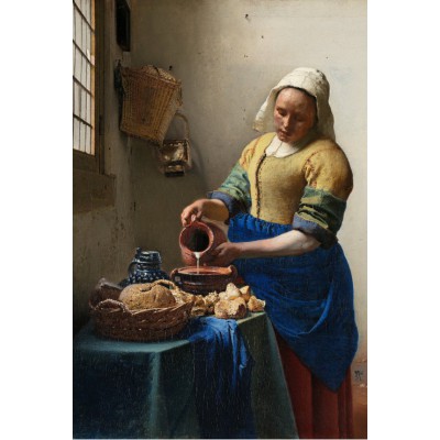 Puzzle Grafika-F-30879 Vermeer Johannes : La Laitière, 1658-1661