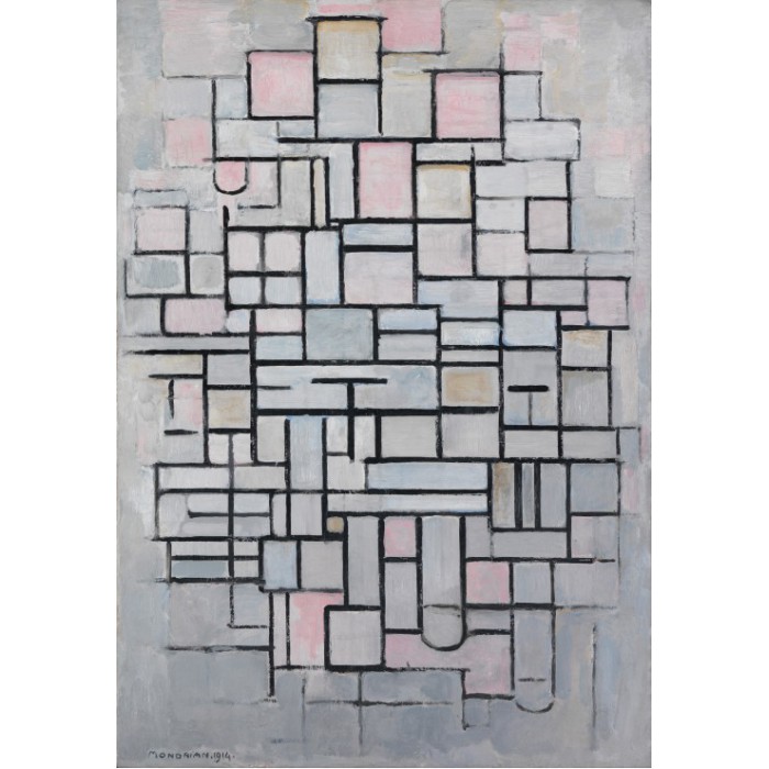 Puzzle  Grafika-F-30914 Piet Mondrian : Composition No.IV, 1914