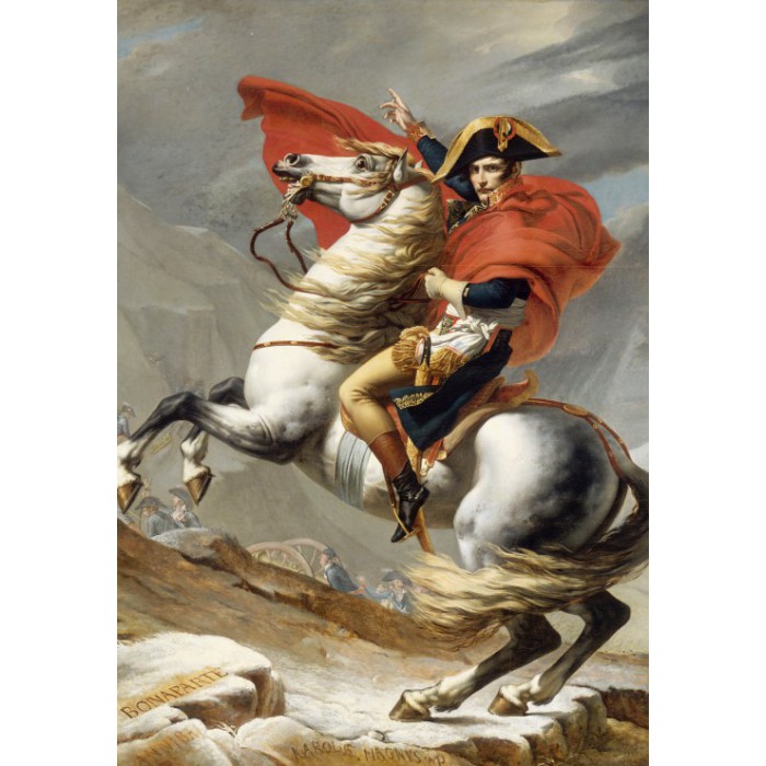 Jacques-Louis David: Bonaparte franchissant le Grand Saint-Bernard, 20 mai 1800