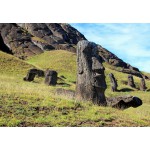 Puzzle  Grafika-F-30974 Île de Pâques, Moai at Quarry
