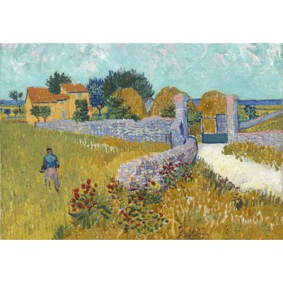 Puzzle Grafika-F-31053 Vincent Van Gogh - Ferme de Provence, 1888