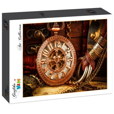 Puzzle Grafika-F-31085 Vintage Clock