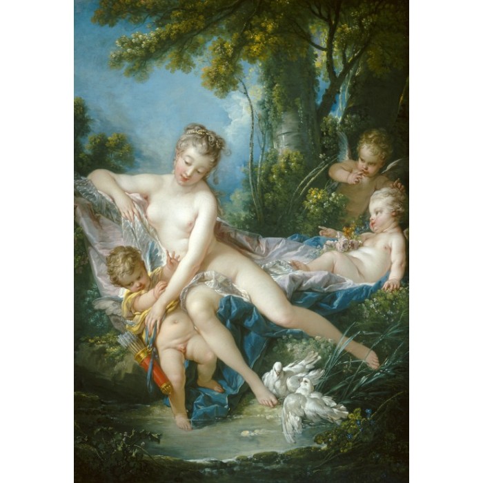 Puzzle  Grafika-F-31148 François Boucher : Le Bain de Venus, 1751