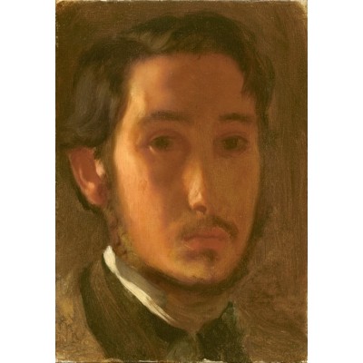 Puzzle Grafika-F-31154 Edgar Degas : Autoportrait avec Col Blanc, 1857