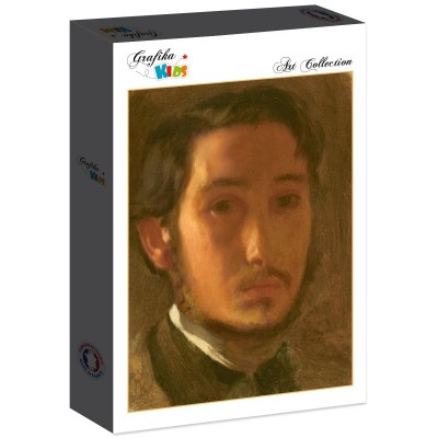 Puzzle Grafika-F-31154 Edgar Degas : Autoportrait avec Col Blanc, 1857