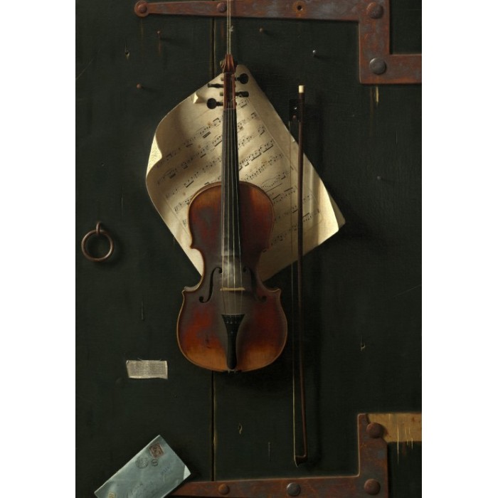 Puzzle  Grafika-F-31156 William Michael Harnett : Le Vieux Violon, 1886