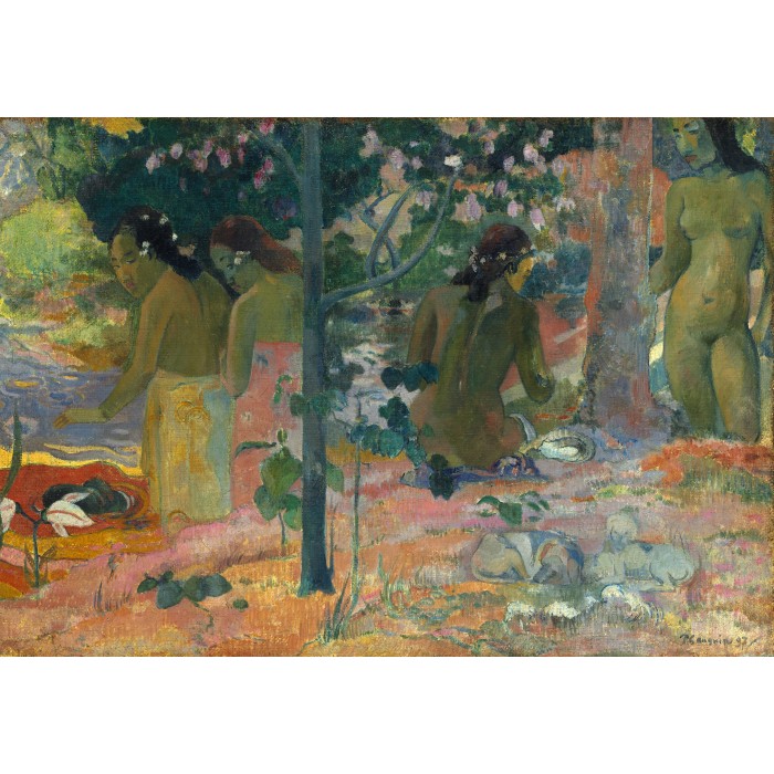 Puzzle  Grafika-F-31180 Paul Gauguin : Les Baigneuses, 1897