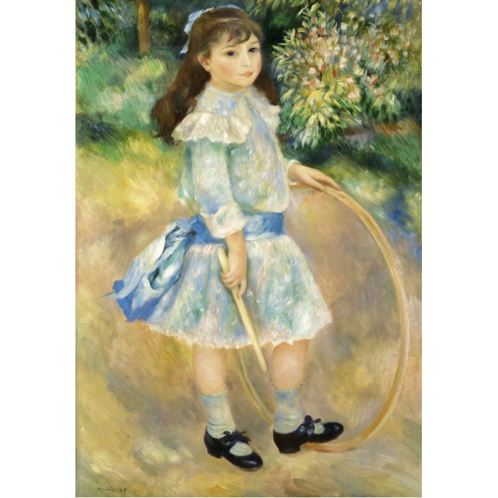 Puzzle  Grafika-F-31190 Auguste Renoir : Fillette au cerceau, 1885