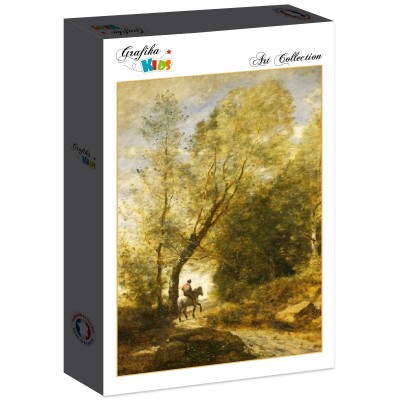 Puzzle Grafika-F-31221 Jean-Baptiste-Camille Corot : La Forêt de Coubron, 1872