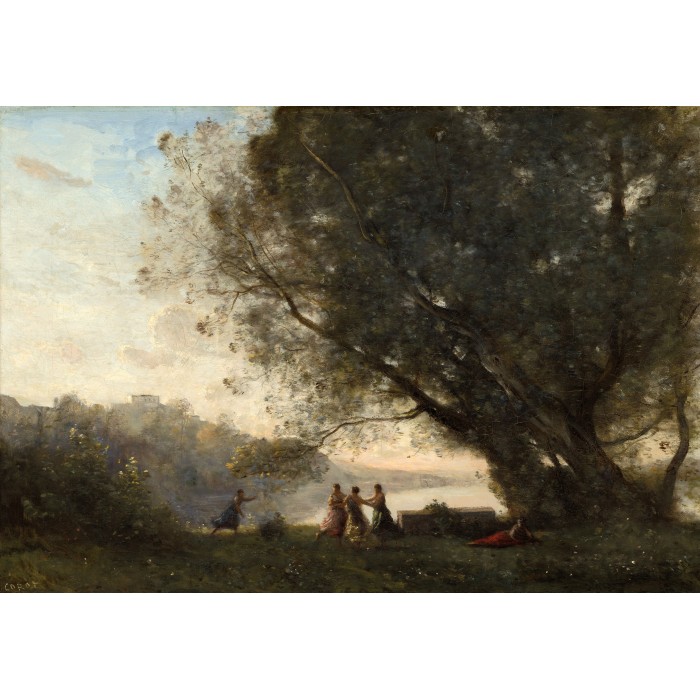 Puzzle  Grafika-F-31224 Jean-Baptiste-Camille Corot : Danse sous les Arbres au Bord du Lac, 1865-1870