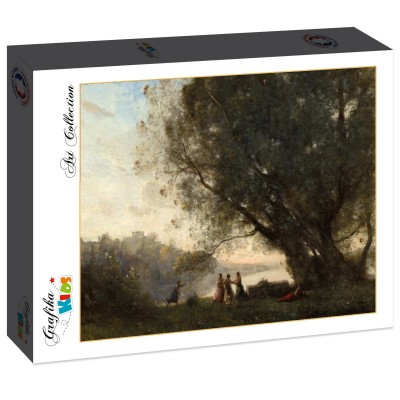 Puzzle Grafika-F-31224 Jean-Baptiste-Camille Corot : Danse sous les Arbres au Bord du Lac, 1865-1870