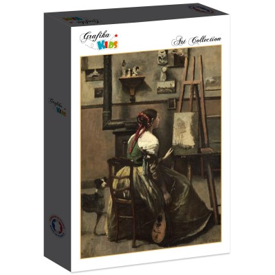 Puzzle Grafika-F-31230 Jean-Baptiste-Camille Corot : Atelier de l'Artiste, 1868