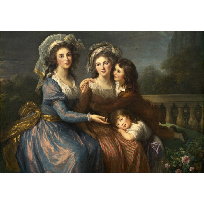 Louise-Élisabeth Vigee le Brun : La Marquise de Pezay et la Marquise de Rougé avec ses fils Alexis e