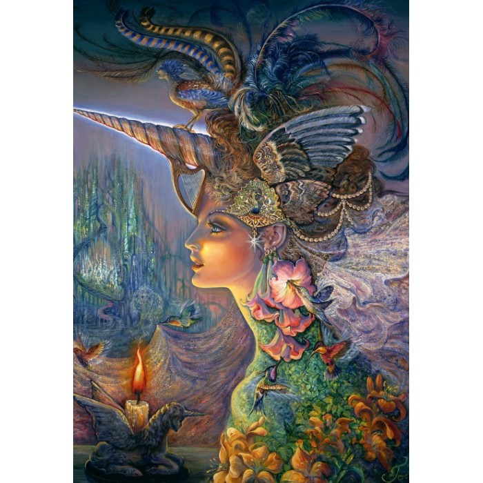 Puzzle  Grafika-F-31358 Josephine Wall - My Lady Unicorn