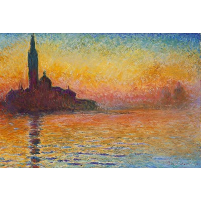 Puzzle Grafika-F-31582 Claude Monet : Saint-Georges-Majeur au Crépuscule, 1908