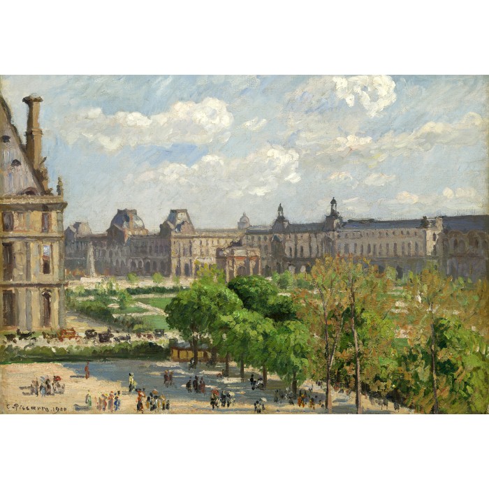 Puzzle  Grafika-F-31587 Camille Pissarro : Place du Carrousel, Paris, 1900