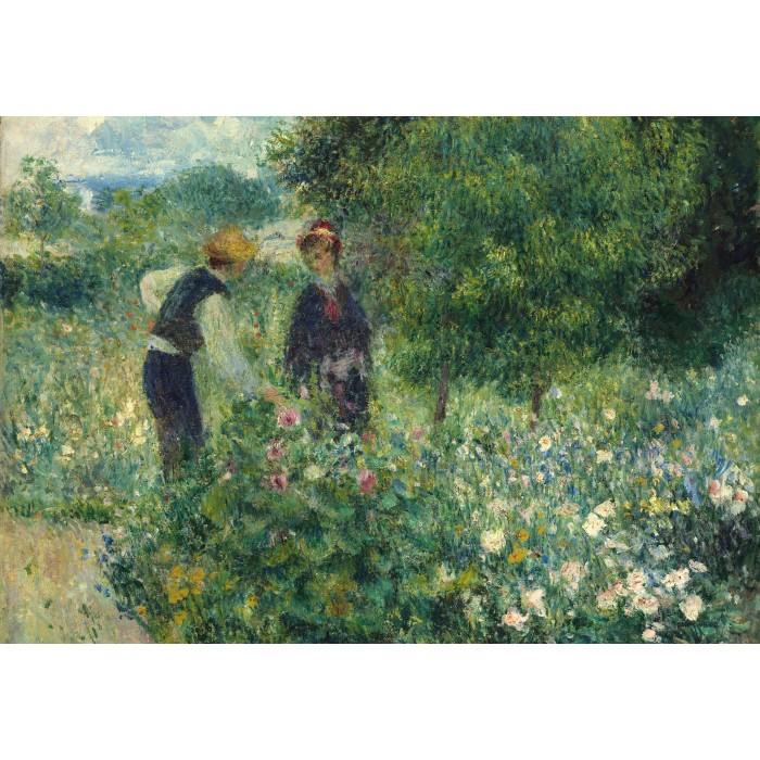 Puzzle  Grafika-F-31590 Auguste Renoir : Cueillette de Fleurs, 1875