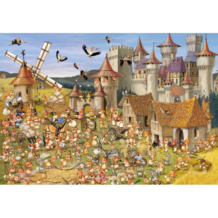 Puzzle  Grafika-F-31606 François Ruyer: Le Château des Lapins