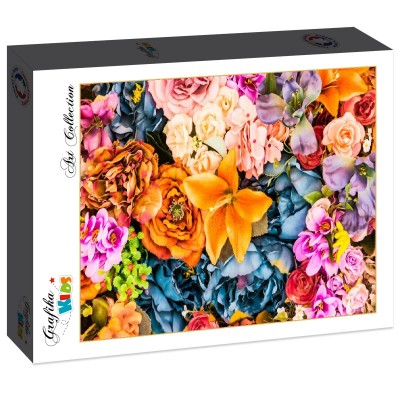 Puzzle Grafika-F-31699 Bouquet Vintage de Fleurs Artificielles