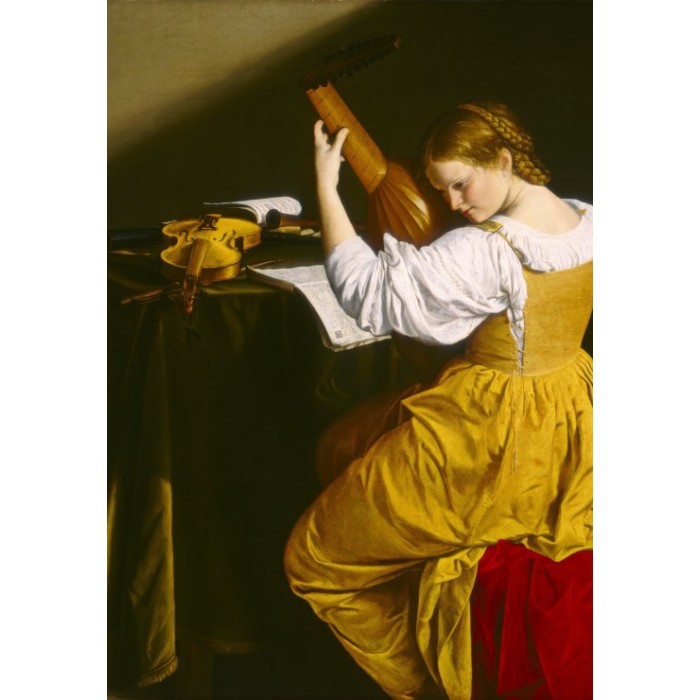 Puzzle  Grafika-F-31744 Orazio Gentileschi: La Joueuse de Luth, 1612/1620