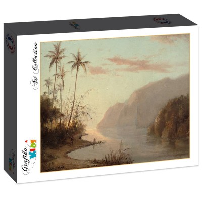 Puzzle Grafika-F-31788 Camille Pissarro : Creek in St. Thomas, Virgin Islands, 1856