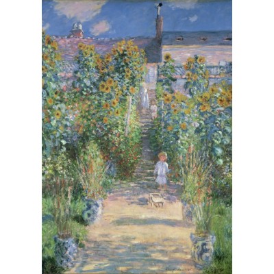 Puzzle Grafika-F-31832 Claude Monet - Le Jardin de l'Artiste à Vétheuil, 1880