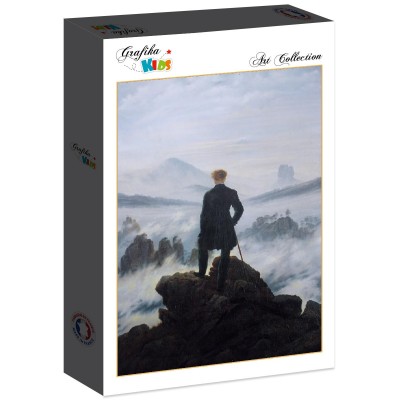 Puzzle Grafika-F-31848 Caspar David Friedrich - Le voyageur au-dessus de la mer de nuages, 1818