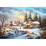 Puzzle  Grafika-F-31875 Dennis Lewan - A Mid-Winter's Eve