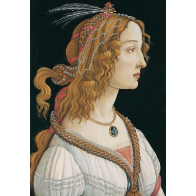 Puzzle Grafika-F-31945 Sandro Botticelli: Portrait de Jeune Femme, 1494