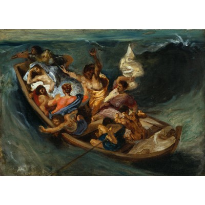 Puzzle Grafika-Kids-00292 Pièces Magnétiques - Delacroix Eugène : Christ sur la Mer de Galilée, 1841