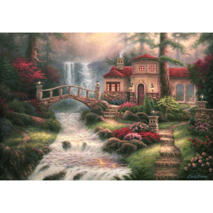 Puzzle   Chuck Pinson - Sierra River Falls