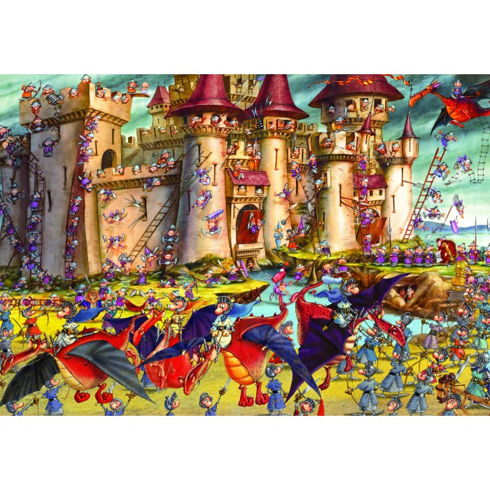 Puzzle   François Ruyer : Siège du Château Fort